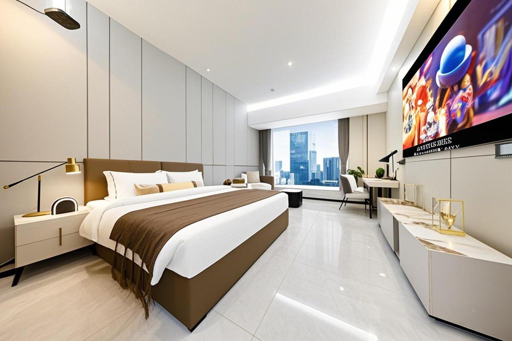 Yu Manju High-Floor Huge-Screen Audiovisual Hotel-Guangzhou Tower Zhujiang New Town Sports West Road Branch Esterno foto