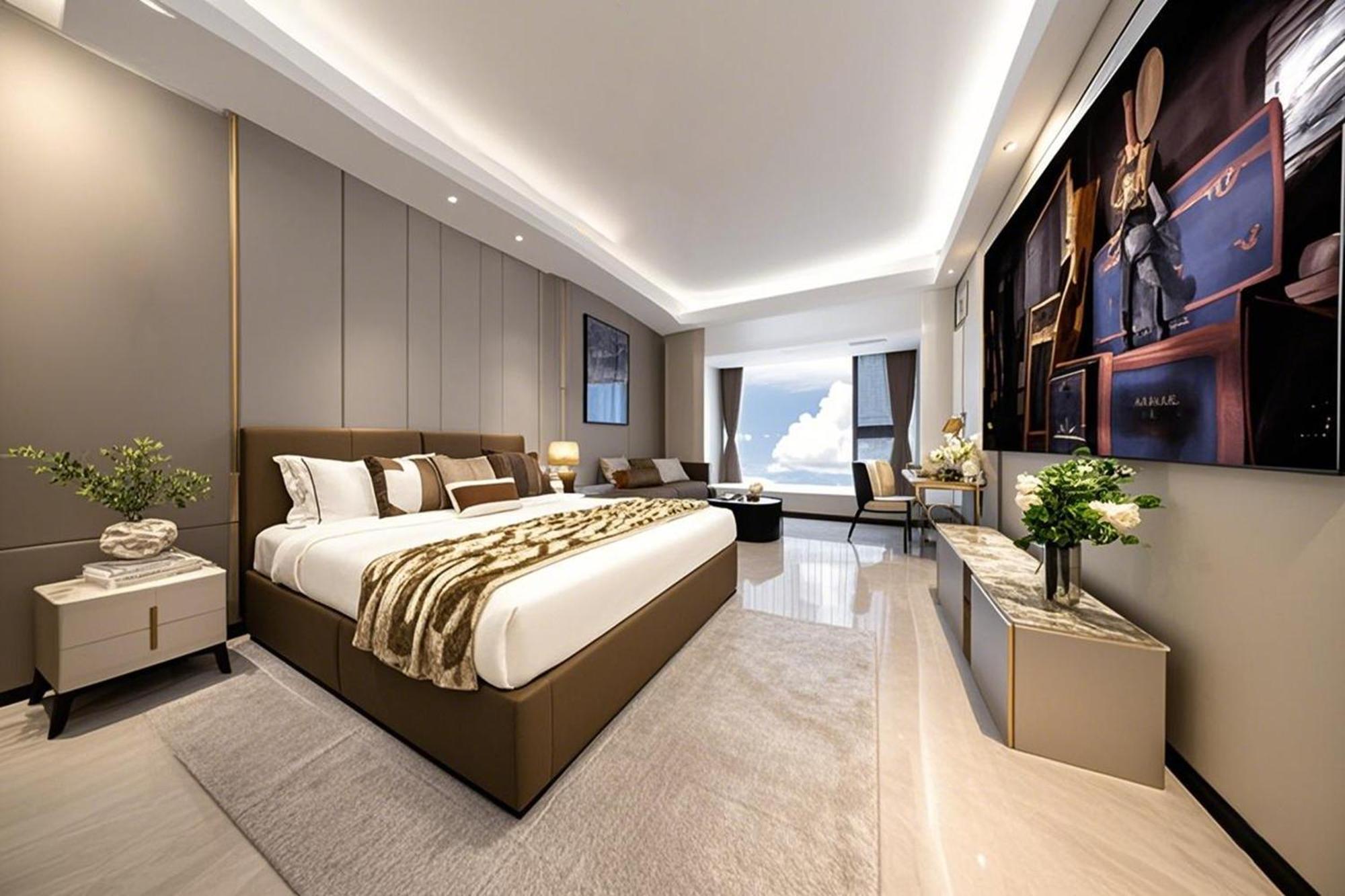 Yu Manju High-Floor Huge-Screen Audiovisual Hotel-Guangzhou Tower Zhujiang New Town Sports West Road Branch Esterno foto